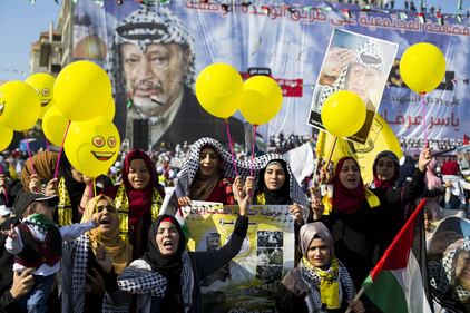 I palestinesi festeggiano l'anniversario della morte di Arafat 2