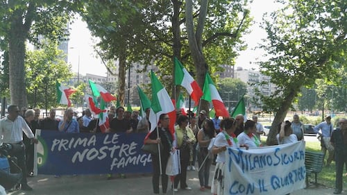 Milano, corteo contro l'accoglienza 6