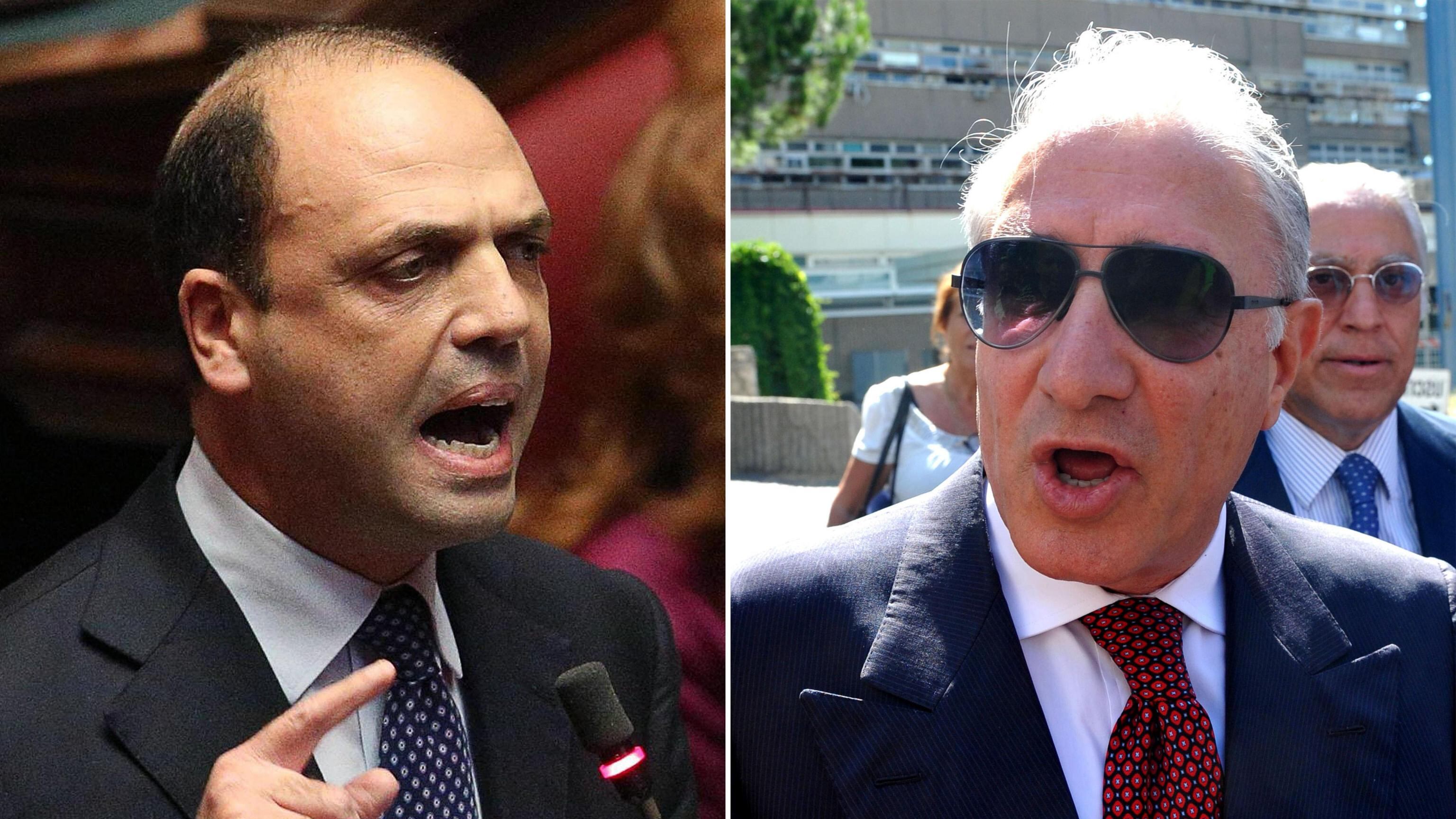 Alfano contro Dell'Utri: "Un povero disgraziato" La replica: non ha palle