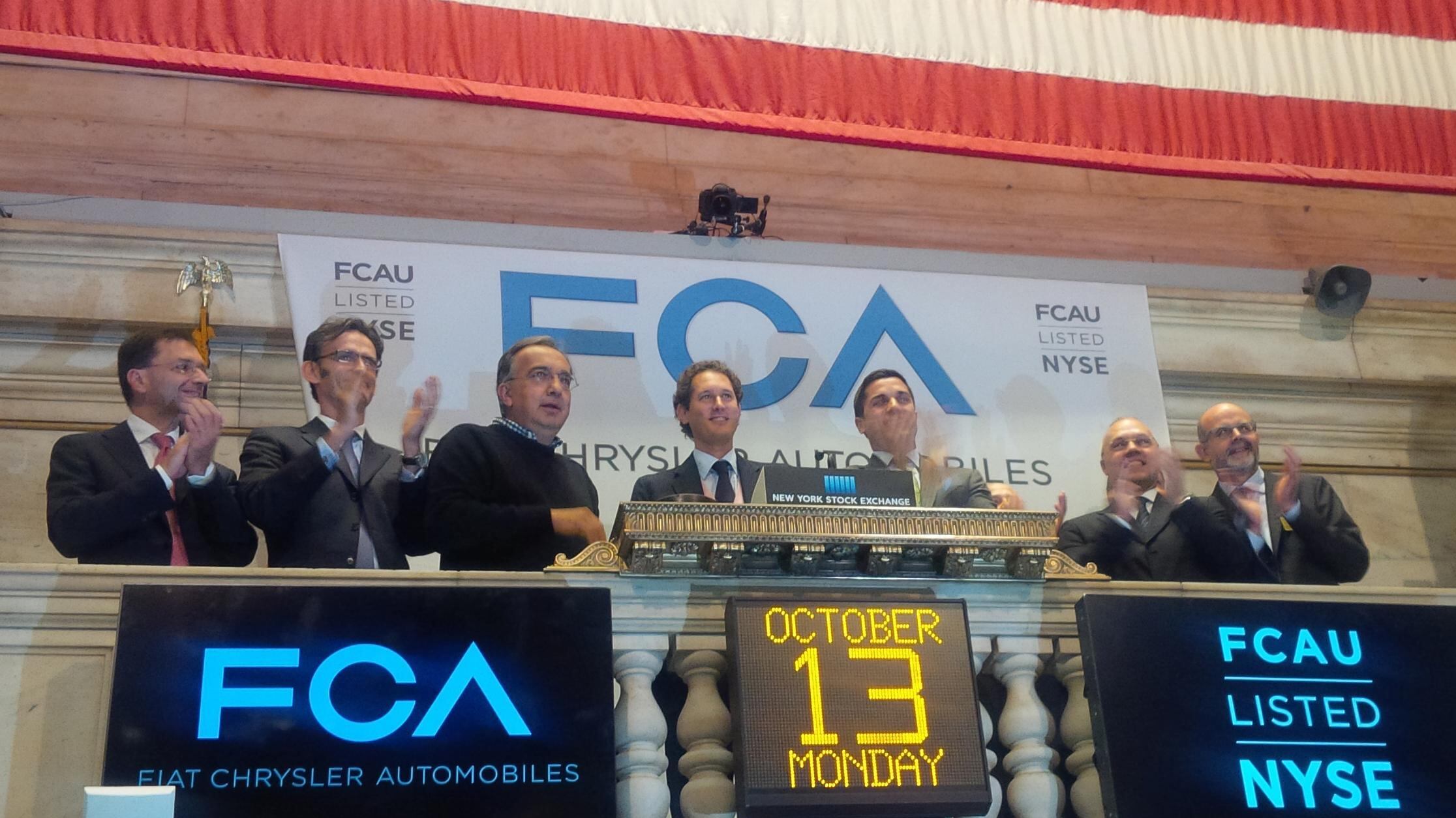 Fca, debutto con perdita a Wall Street