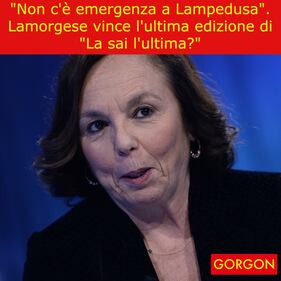 Ecco la satira del giorno. Lamorgese vince "La sai l'ultima?" 1