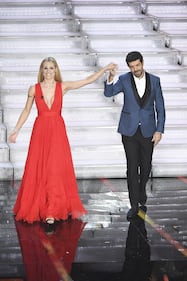 Michelle Hunziker sexy a Sanremo 1