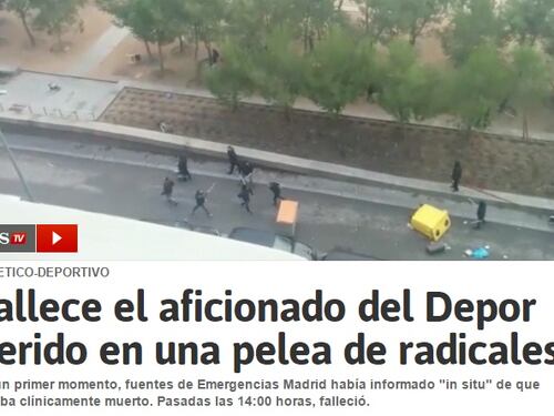 Duri scontri tra tifosi a Madrid, muore tifoso