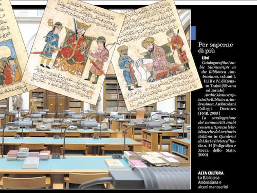 Le mille meraviglie arabe della biblioteca cristiana