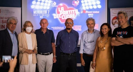 La Partita del Cuore 31esima edizione, presentazione 7 settembre 2022 Stadio di Monza