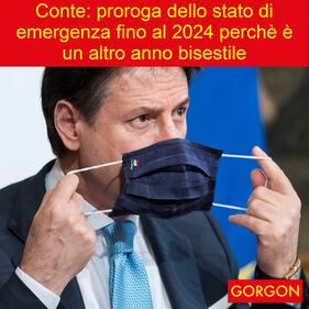 La satira del giorno: Conte proroga lo stato di emergenza 1