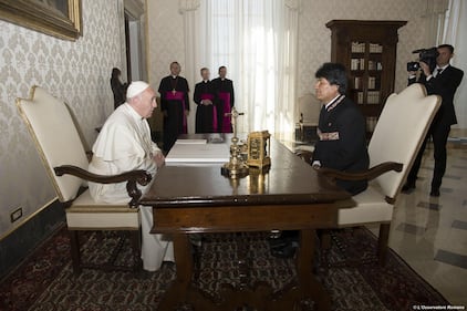 Evo Morales in Vaticano 2