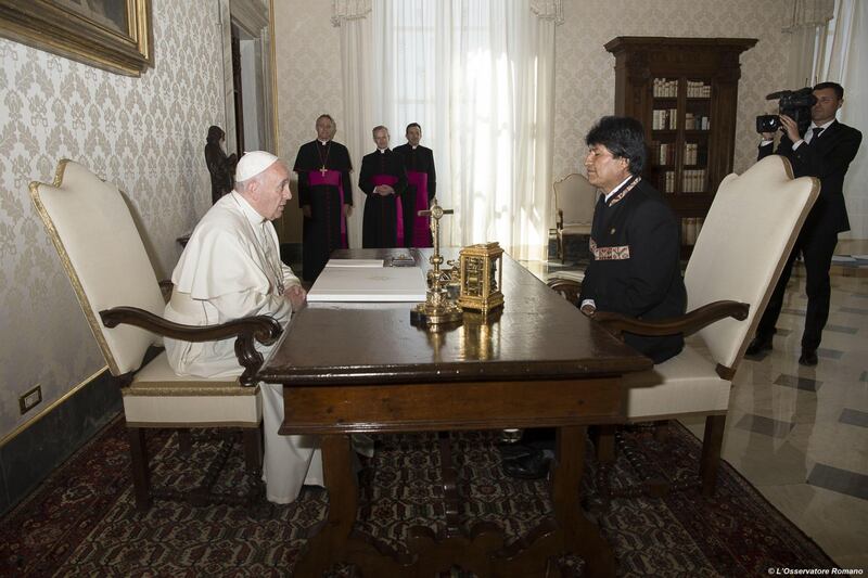 Evo Morales in Vaticano 2