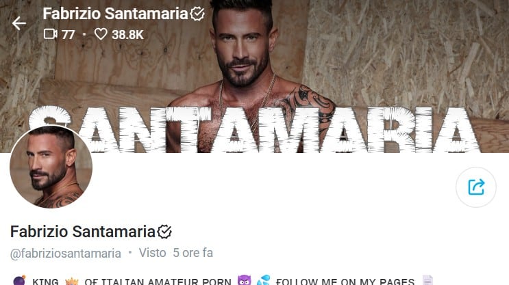 Il profilo Onlyfans di Santamaria