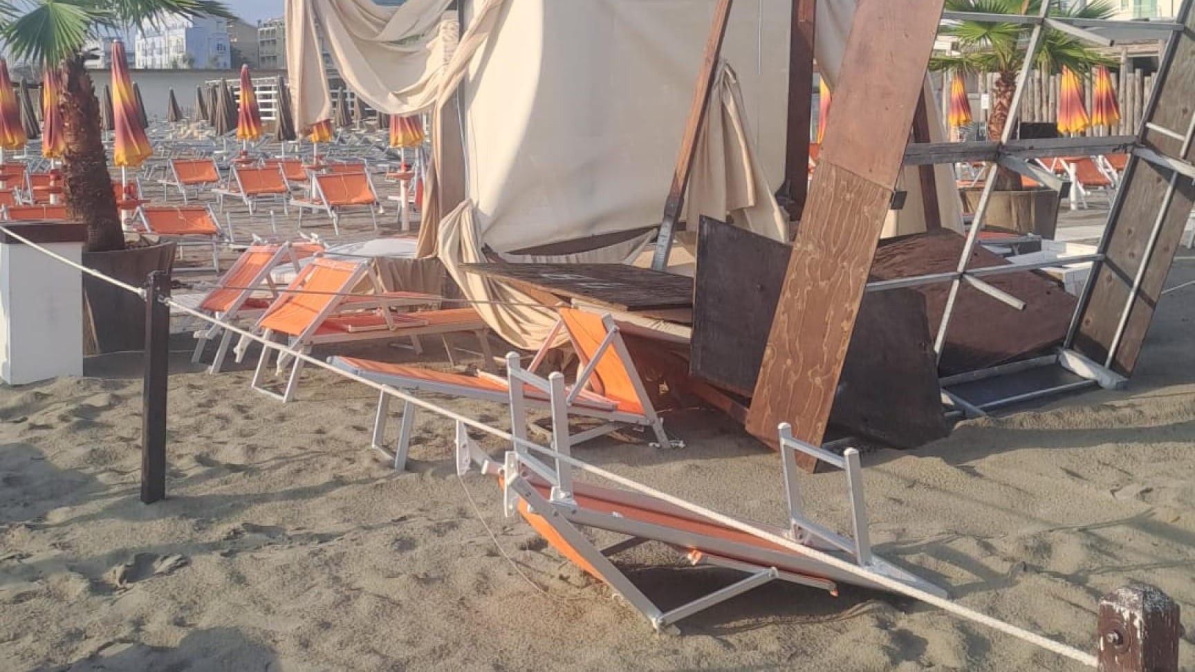 Maltempo, colpito anche il Papeete: "È stata una botta grossa"
