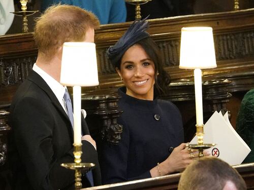 Meghan Markle alle nozze della Principessa Eugenia: foto