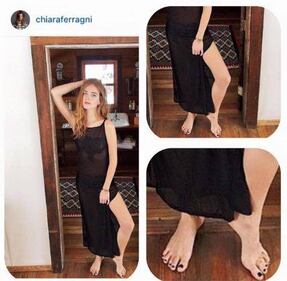 Chiara Ferragni e i piedi: l'ironia impazza sul web 6