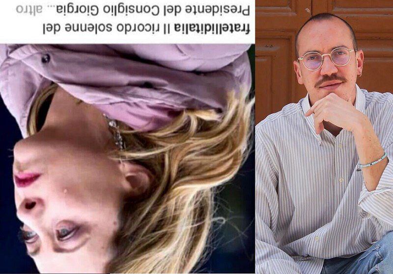 Luca Dell'Atti e il post anti-Meloni