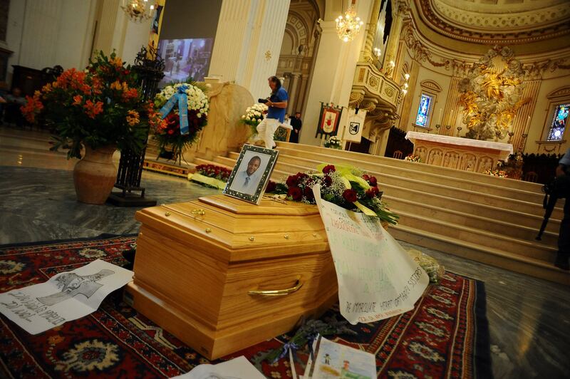 Fermo, i funerali di Emmanuel Chidi Namdi 1