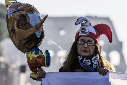 Roma: manifestazione di Cgil e Uil 1