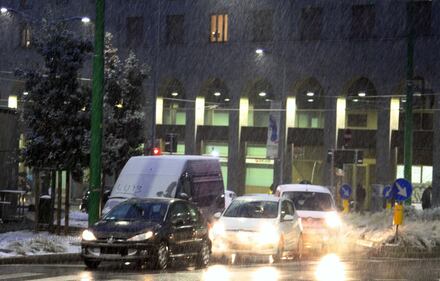 Arriva la prima neve a Milano 6