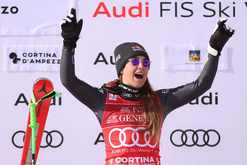 Il trionfo di Sofia Goggia a Cortina: le immagini più belle 7