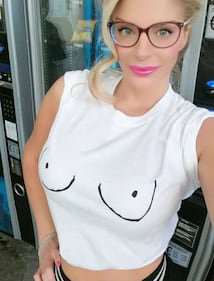 Francesca Cipriani sexy in blu 6