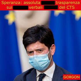 Ecco la satira del giorno. La trasparenza di Speranza 1