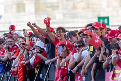 Milano - Evento Ferrari prima del Gran premio di Monza