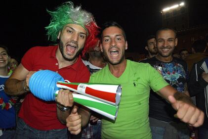 Tifosi azzurri in festa 1