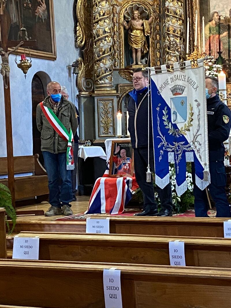 La cerimonia per il principe Filippo a Sauze d’Oulx 4