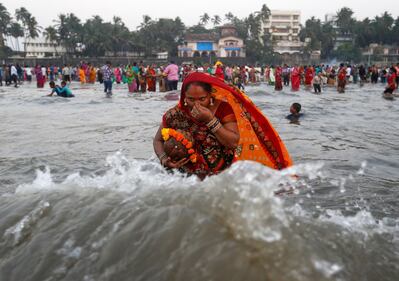 India, le celebrazioni per la festività Indu di Chhath 17