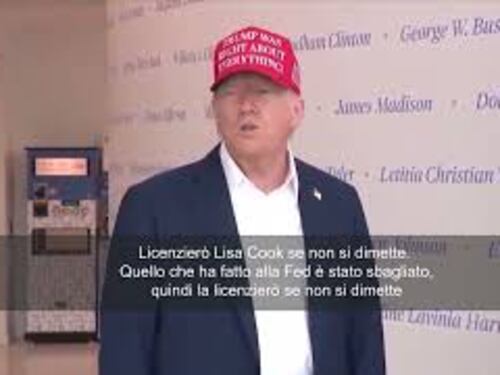 Trump: Licenzierò Lisa Cook dalla Fed se non si dimette