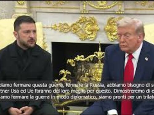 Zelensky con Trump alla Casa Bianca; Pronti per un trilaterale, ottima soluzione