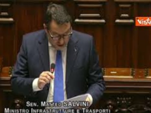 Salvini: "Sabotaggio contro strutture ferroviarie? Lo disse un premier nel 2014"