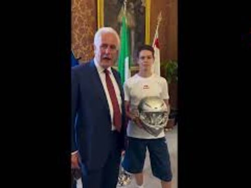 Il pilota Guido Pini a Gran Premio d'Italia al Mugello, Giani: Orgoglio per la Toscana, siamo con te