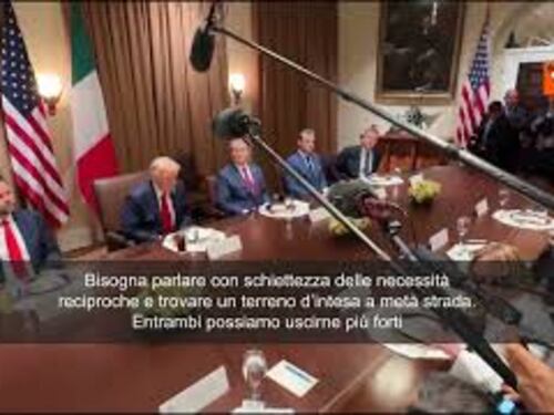 Meloni: Bisogna parlare con schiettezza e trovare intesa a metà strada. Insieme siamo più forti