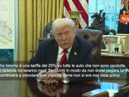 Trump: "Dazi del 25% su tutte le auto non prodotte negli Usa, anche se americane"