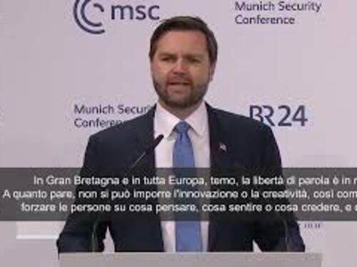 Jd Vance: "In Europa e in Gran Bretagna la libertà di parola è in ritirata"