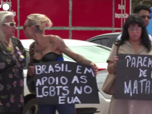 Brasile, la protesta della comunita' Lgbtq+ contro le politiche di Trump