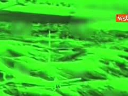 Droni iraniani intercettati e distrutti dall'aeronautica israeliana, immagini