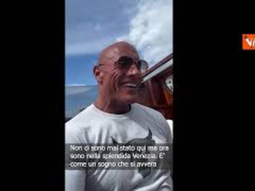 Dwayne Johnson al festival del Cinema di Venezia: E' un sogno che diventa realtà