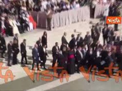 Il Presidente della Camera Fontana arriva a San Pietro per la Messa di insediamento Papa Leone XIV