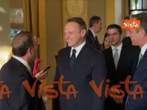 4 Luglio, Lollobrigida a Villa Taverna incontra l'Ambasciatore Usa Fertitta