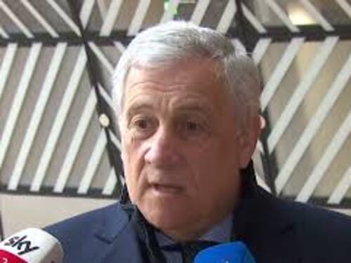 Tajani: "Speriamo nella pace giusta e nel ritorno della diplomazia"