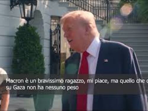 Gaza, Trump: "Quello che dice Macron non ha alcun peso"