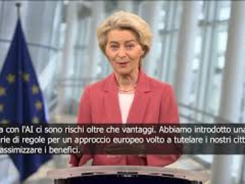 Von der Leyen: Stiamo costruendo 13 fabbriche per AI sblocchiamo 200 mld SOTTOTITOLI