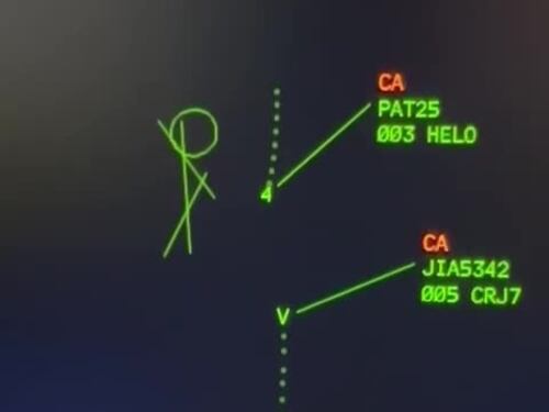 La collisione di Washington vista dai radar