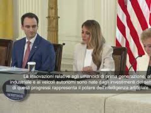 Melania Trump guida tavola rotonda con Big Tech sull'Ai: I Robot sono già qui