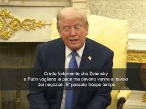 Trump: "Zelensky e Putin devono venire a trattare la pace"