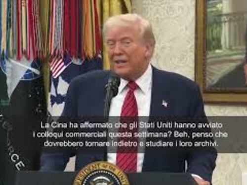 Trump: Non disponibile a ritirare dazi sulla Cina per cercare accordo
