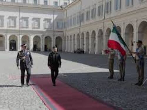 Mattarella riceve Zelensky al Quirinale