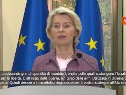 Von der Leyen in Bulgaria: Grazie per supporto a Ucraina, 1/3 delle munizioni prodotto da voi SOTT.
