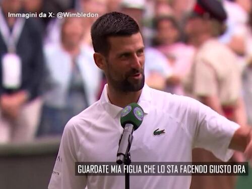Djokovic e il balletto con la figlia Tara