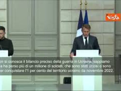 Macron: Russia ha perso un milione di soldati per conquistare l'1 per cento dell'Ucraina